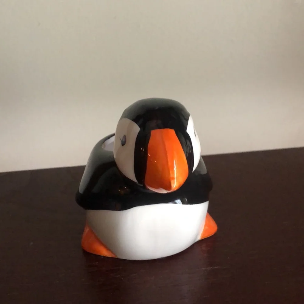 Ceramic Penguin Animal Planter - Picture 3 of 8